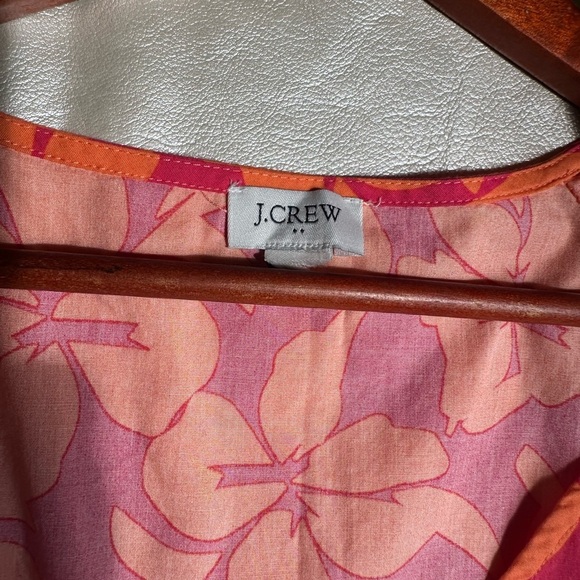 J. Crew Red and Orange V-Neck Sundress - Picture 7 of 7